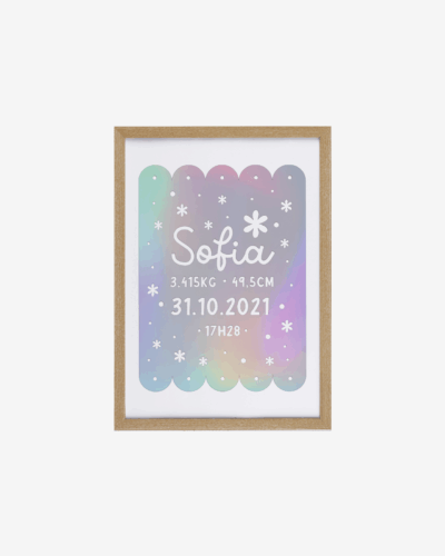 “Flowers” Birth Poster