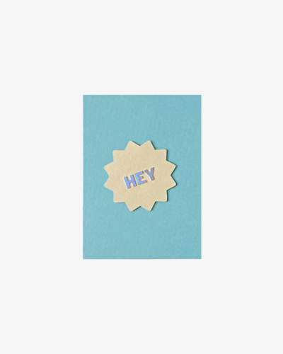 "Hey" Postcard