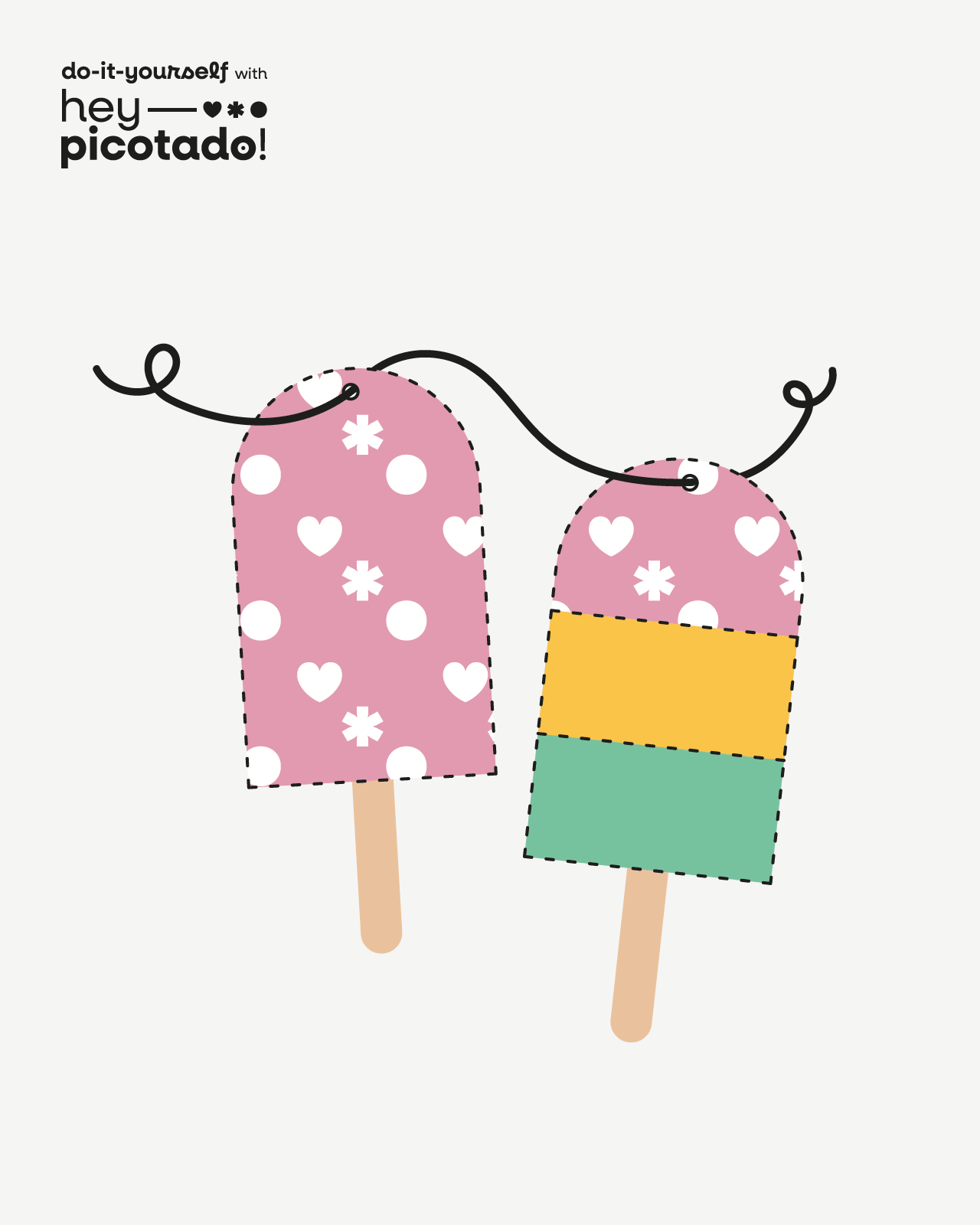 Popsicle Garland DIY Digital Kit - Image 2