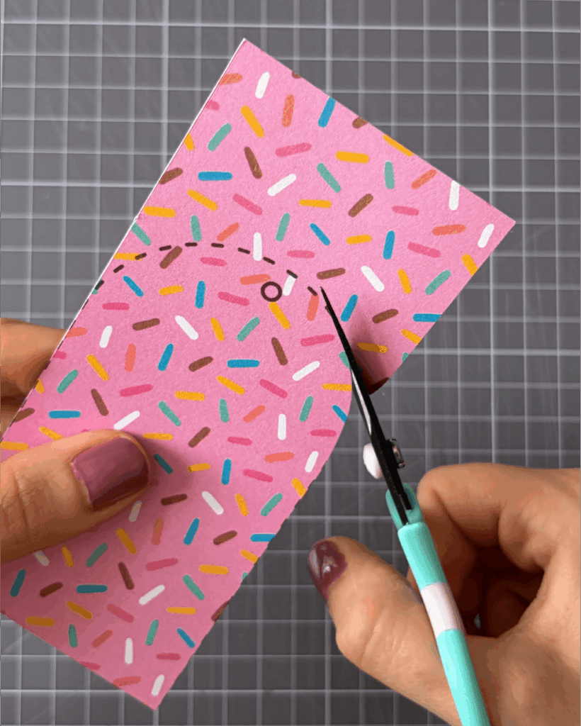 Carefully cut out the popsicles and coloured rectangles using scissors or a craft knife.