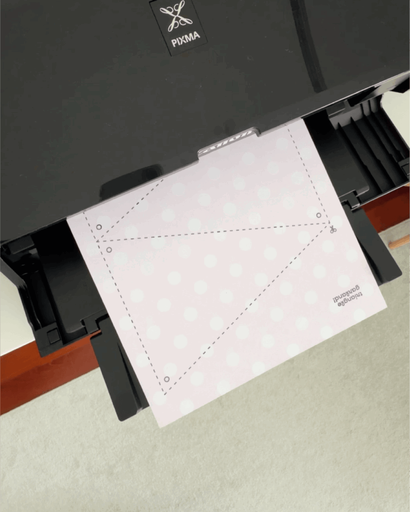Print as many pages as you need to create the perfect garland.